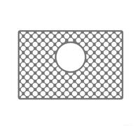 Tappetino per lavello in silicone di alta qualità, antiscivolo e resistente al calore, con aperture di scarico per migliorare la funzionalità della cucina e proteggere i tuoi piatti (H)