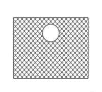 Tappetino per lavello in silicone di alta qualità, antiscivolo e resistente al calore, con aperture di scarico per migliorare la funzionalità della cucina e proteggere i piatti (F)