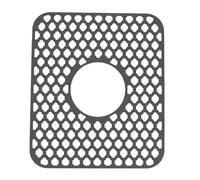 Tappetino per lavello in silicone, protezione del lavandino Accessorio da non slip per il fondo della fattoria del lavandino del centro di scarico (Grigio)
