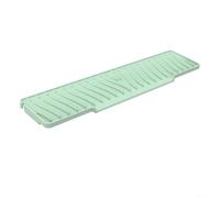 Tappetino per lavello in silicone spesso con integrazione del pendio per ridurre al minimo la ritenzione idrica sul piano di lavoro e migliorare l'igiene generale della zona del lavandino (verde)