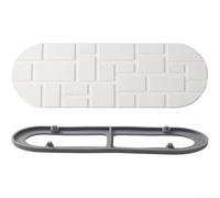 Tappetino per lavello in terra di diatomee, 30 x 10 cm, ad asciugatura | Per un assorbimento istantaneo dell'acqua, mantiene asciutto il bancone, pietra di diatomite, dimensioni 30 x 10 cm