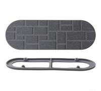 Tappetino per lavello in terra di diatomee, 30 x 10 cm, asciugatura rapida | Per un rapido assorbimento dell'acqua, mantiene i banconi asciutti, pietra di diatomite, dimensioni 30 x 10 cm