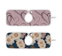 Tappetino per lavello per lavello da cucina, riutilizzabile e decorato da appendere, protegge dagli schizzi e previene l'accumulo di umidità, 59,9 cm