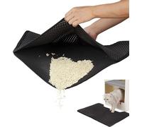 Tappetino per lettiera per gatti, 30 x 45 cm, design a nido d'ape, impermeabile, a doppio strato, design a nido d'ape, a nido d'ape (30 x 45 cm)