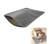 Tappetino per lettiera per gatti, 70 x 120 cm, impermeabile e senza BPA, antiscivolo, per il pavimento