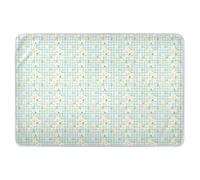 Tappetino per lettino per bambini a forma di quadretti, extra large, riutilizzabile, morbido, assorbente, a prova di perdite, ad asciugatura rapida, per bagnare il letto dei bambini, 132,1 x 86,4 cm