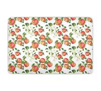 Tappetino per lettino per bambini con mele fresche, bianco, extra large, riutilizzabile, morbido e assorbente, per bambini, adulti, animali domestici, 132,1 x 86,4 cm (lunghezza x larghezza)