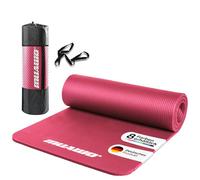 Tappetino per lo sport e il fitness, perfetto come tappetino da yoga, tappetino da ginnastica, tappetino da allenamento, antiscivolo, extra spesso, extra lungo, 190x60x1.35 cm di lunghezza, rosa