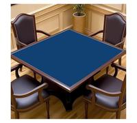 Tappetino per Mahjong Tovaglia da Mahjong quadrata silenziosa e spessa, panno for il lavaggio delle mani, tappetino poker antiscivolo, tessuto moderno semplice for la casa(Blue,RUBBER_85*85CM)