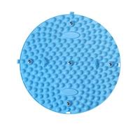 Tappetino per massaggio ai piedi per agopressione per riflessologia e relax, design antiscivolo, materiale TEP, 3 misure (rosa/blu) (blu, 41 cm)