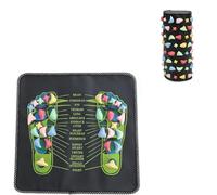 Tappetino per massaggio ai piedi, tappetino per riflessologia, tappetino per digitopressione dei piedi, tappetino per digitopressione dei piedi, tappetino per massaggio rilassante (35 * 35cm)