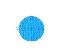 Tappetino per massaggio plantare e digitopressione Cuscinetto for massaggio plantare for digitopressione con piastra, rotondo, pressione sulle dita dei piedi, multicolore(M Blue)