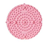 Tappetino per massaggio plantare e digitopressione Tappetino for massaggiatore plantare Digitopressione Portatile Antiscivolo Zone riflesse Bagno for massaggi Multicolor(Pink)