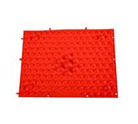 Tappetino per massaggio plantare e digitopressione Tappetino for massaggio plantare con digitopressione sensoriale for allenamento a casa, fitness, ufficio, all'aperto, multicolore(Red)