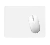 Tappetino per Mouse, 1 Pezzi Tappetino per PU Mouse Confortevole Superficie Superfine in Fibra di Seta Liscia Sensori Base in Gomma Antiscivolo per Pulire Lavabile per Computer Portatile, Bianco