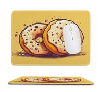 Tappetino per mouse 20,1 x 23,9 cm, antiscivolo, impermeabile, tappetino per mouse da gioco, per computer, laptop, ufficio, coppia di ciambelle