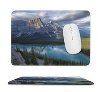 Tappetino per mouse 20 x 23,9 cm, antiscivolo, impermeabile, tappetino per mouse da gioco, per computer, laptop, ufficio, Banff National Park