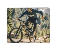 Tappetino per mouse, 20 x 24 cm, tappetino per mouse da torneo, per mountain bike, per uomo, donna, computer, tappetino per mouse con base in gomma antiscivolo, tappetino per tastiera per lavoro