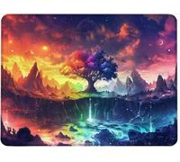 Tappetino per Mouse, 260 x 220 x 3 mm Tappetino Mouse Ergonomico Gomma Antiscivolo, Materiali Durevoli portatile Mousepad, Tappetini Gaming per Computer, Mouse Pad Albero Della Vita Vista w0j-786