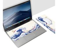 Tappetino per mouse 3 in 1 in microfibra ultra sottile e detergente per schermo, lavabile, da viaggio, con base antiscivolo, per scrivania, computer, ufficio