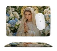Tappetino per mouse 30 x 25 cm - Incomando fiori della Madonna Tappetino per mouse da gioco, per Computer con Base in Gomma Antiscivolo, Scorrimento Facile, Impermeabile, Materiali Durevoli L-880