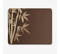 Tappetino per Mouse 300x250mm, Tappetino per Mouse Originale con Motivo Semplice e Bambù, Base in Gomma Antiscivolo, Bordi Cuciti, Sottomano Scrivania per PC, Portatile e Facile da Pulire W-O408