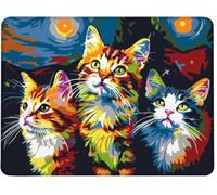 Tappetino per Mouse, 340 x 280 x 3 mm Tappetino Mouse Ergonomico Gomma Antiscivolo, Materiali Durevoli portatile Mousepad, Tappetini Gaming per Computer, Mouse Pad Regalo Uomo Gatto Animale w0j-31