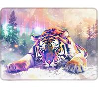 Tappetino per Mouse, 340 x 280 x 3 mm Tappetino Mouse Ergonomico Gomma Antiscivolo, Materiali Durevoli portatile Mousepad, Tappetini Gaming per Computer, Mouse Pad Regalo Uomo Animale Tigre w0j-65