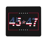 Tappetino per Mouse 45 47 Trump 2024 Tappetino per Il Mouse Antiscivolo Facile da Pulire Portatile Mousepad Forma Rettangolare, per Casa, Gaming Mouse, Ufficio, 25x30cm