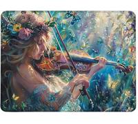 Tappetino per Mouse, 520 x 250 x 3 mm Tappetino Mouse Ergonomico Gomma Antiscivolo, Materiali Durevoli portatile Mousepad, Tappetini Gaming per Computer, Mouse Pad Regalo Uomo Donna. Violino w0j-618