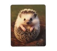 Tappetino per mouse a forma di riccio, tappetino da gioco ultra liscio, base in gomma antiscivolo, tappetino per mouse impermeabile per scrivania, laptop, ufficio, piccolo e portatile, 25 x 30 cm