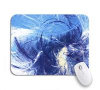 Tappetino Per Mouse Abstract Bright Motion Composition Modern Dynamic Winter Dark Tappetino Mouse Base Antiscivolo In Gomma Confortevole Tappetino Mouse Gaming, Per Gaming Mouse, Casa, 25 x 30cm