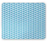 Tappetino per Mouse Abstract Circles Pattern Tones Rounds Oval Shapes Geometric Balls Tappetino Mouse Facile da Pulire Mousepad Forma Rettangolare, per Gaming Mouse, Casa, Ufficio, 25x30cm
