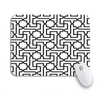 Tappetino Per Mouse Abstract Morrocan Pattern Modern Metal Architectural Architecture Artistic Black Tappetini Mouse Portatile Tappetino Mouse Pad, Per Scrivania, Gioco, 25 x 30cm