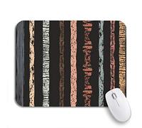 Tappetino Per Mouse Abstract Striped Stripes Colorful Creative Abstraction Applique Artistic Color Tappetino Per Il Mouse Antiscivolo Tappetini Mouse, Per Computer, Laptop, 25 x 30cm