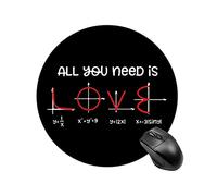 Tappetino Per Mouse All You Need Is Love Math Mousepad | 20Cm Mousemat Durevole Liscio Tappetini Per Il Mouse Per Casa Laptop Ufficio