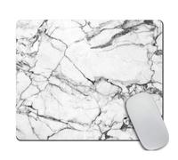 Tappetino per mouse Amcove bianco grigio marmo tappetino per mouse marmo tappetino per mouse ufficio M