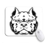 Tappetino Per Mouse American Dog Tattoo Head Angry Tappetino Mouse Gaming Base Antiscivolo In Gomma Impermeabile Tappetino Mouse, Per Gioco, Scrivania, 25 x 30cm