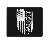 Tappetino per mouse American Flag We The People Constitution Mousepad | 10x12in Portatile Tappetino Scrivania Lavabile Accessori Gaming per Gaming PC Mac