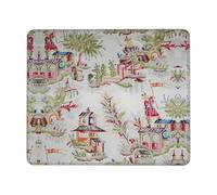 Tappetino per Mouse Ancient Chinese Style Chinoiserie Folk Protezione Scrivania da Ufficio Migliora Precisione E velocità Desk Mat Pulire Mouse Mat per Gaming Computer Portatile Mac 25X30Cm