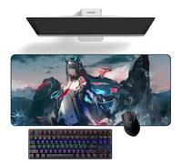 Tappetino per mouse anime Arknights Dusk Anime Desk Mat Keyboard Mat Large Mouse Pads Rubber Mouse Mats