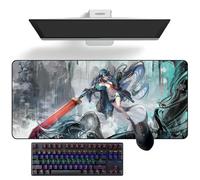 Tappetino per mouse anime Arknights Dusk Anime Desk Mat Keyboard Mat Large Mouse Pads Rubber Mouse Mats