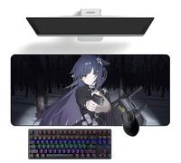 Tappetino per mouse anime Arknights Jessica Anime Desk Mat Keyboard Mat Large Mouse Pads Rubber Mouse Mats