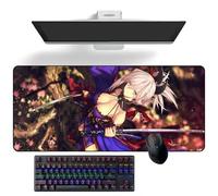 Tappetino per mouse anime Fate/Grand Order Miyamoto Musashi Anime Desk Mat Keyboard Mat Large Mouse Pad Rubber Mouse Mats