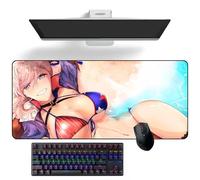 Tappetino per mouse anime Fate/Grand Order Miyamoto Musashi Anime Desk Mat Keyboard Mat Large Mouse Pad Rubber Mouse Mats