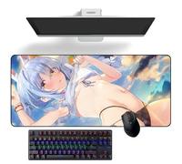 Tappetino per mouse anime Hololive Usada Pekora Anime Desk Mat Keyboard Mat Large Mouse Pads Rubber Mouse Mats