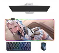 Tappetino per mouse anime NIKKE: Goddess of Victory Anime RGB tappetino per mouse con diverse modalità di illuminazione grandi tappetini per mouse in gomma