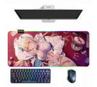 Tappetino per mouse anime NIKKE: Goddess of Victory Anime RGB tappetino per mouse con diverse modalità di illuminazione grandi tappetini per mouse in gomma