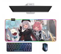 Tappetino per mouse anime NIKKE: Goddess of Victory Anime RGB tappetino per mouse con diverse modalità di illuminazione grandi tappetini per mouse in gomma