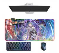 Tappetino per mouse anime NIKKE: Goddess of Victory Anime RGB tappetino per mouse con diverse modalità di illuminazione grandi tappetini per mouse in gomma